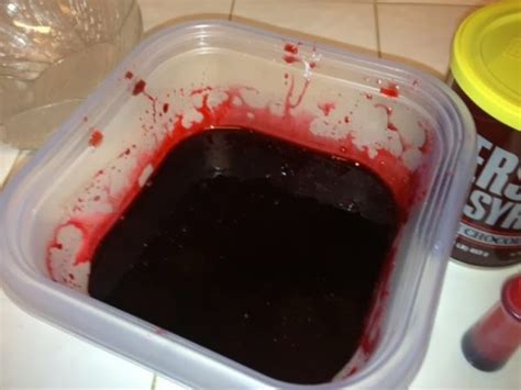 how to make fake blood for clothes without corn syrup|diy stainless blood.